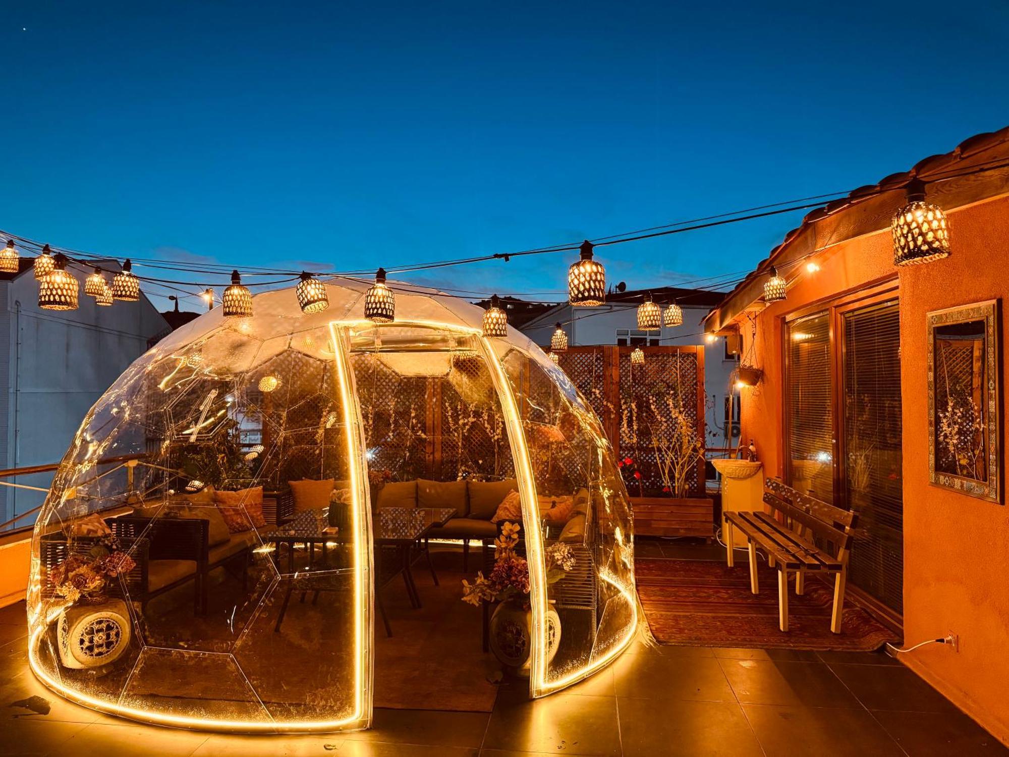 Waterfront By The Tram - Terrace With Dome & Golden Horn View In Fatih Стамбул